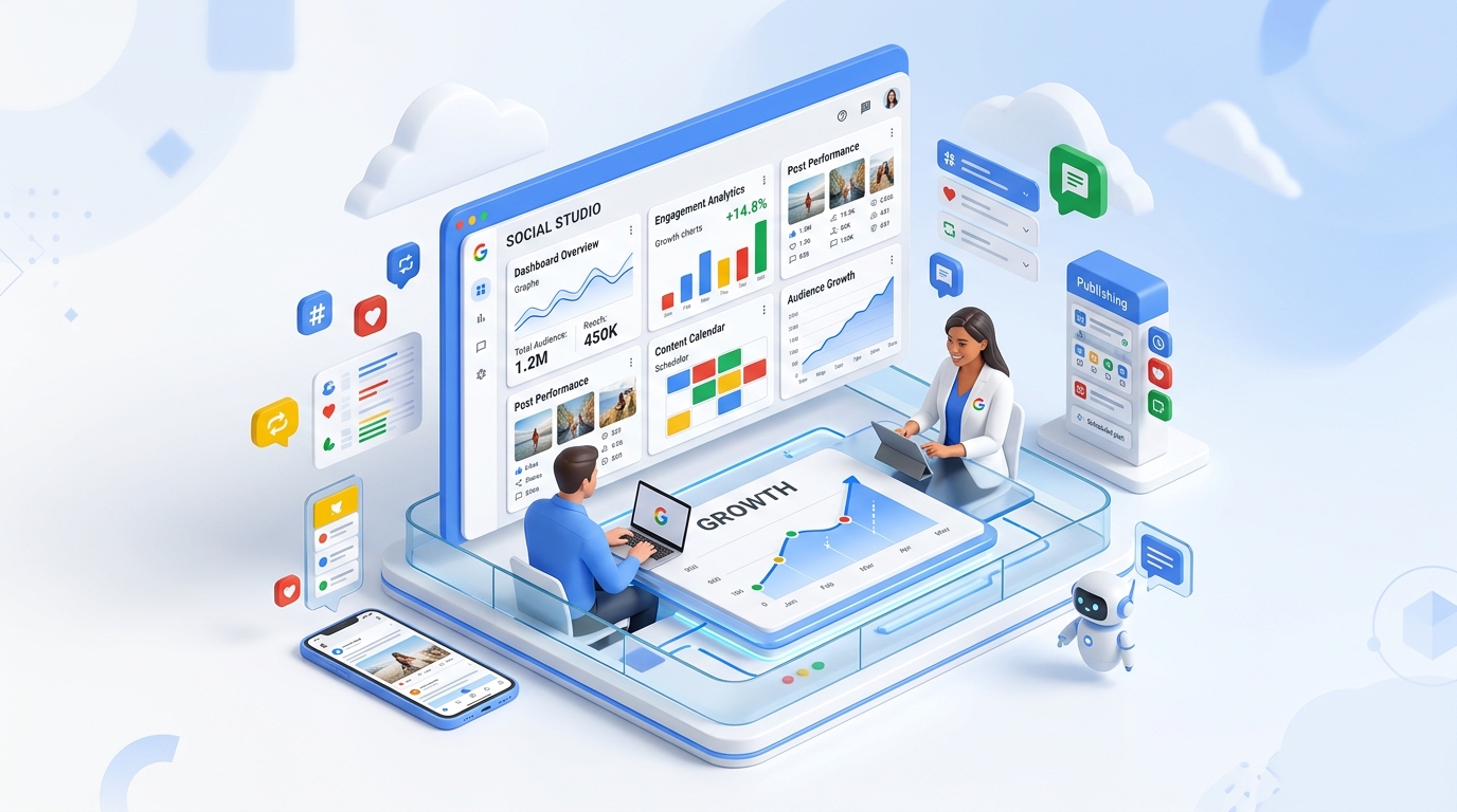 Google SMM Studio X Dashboard